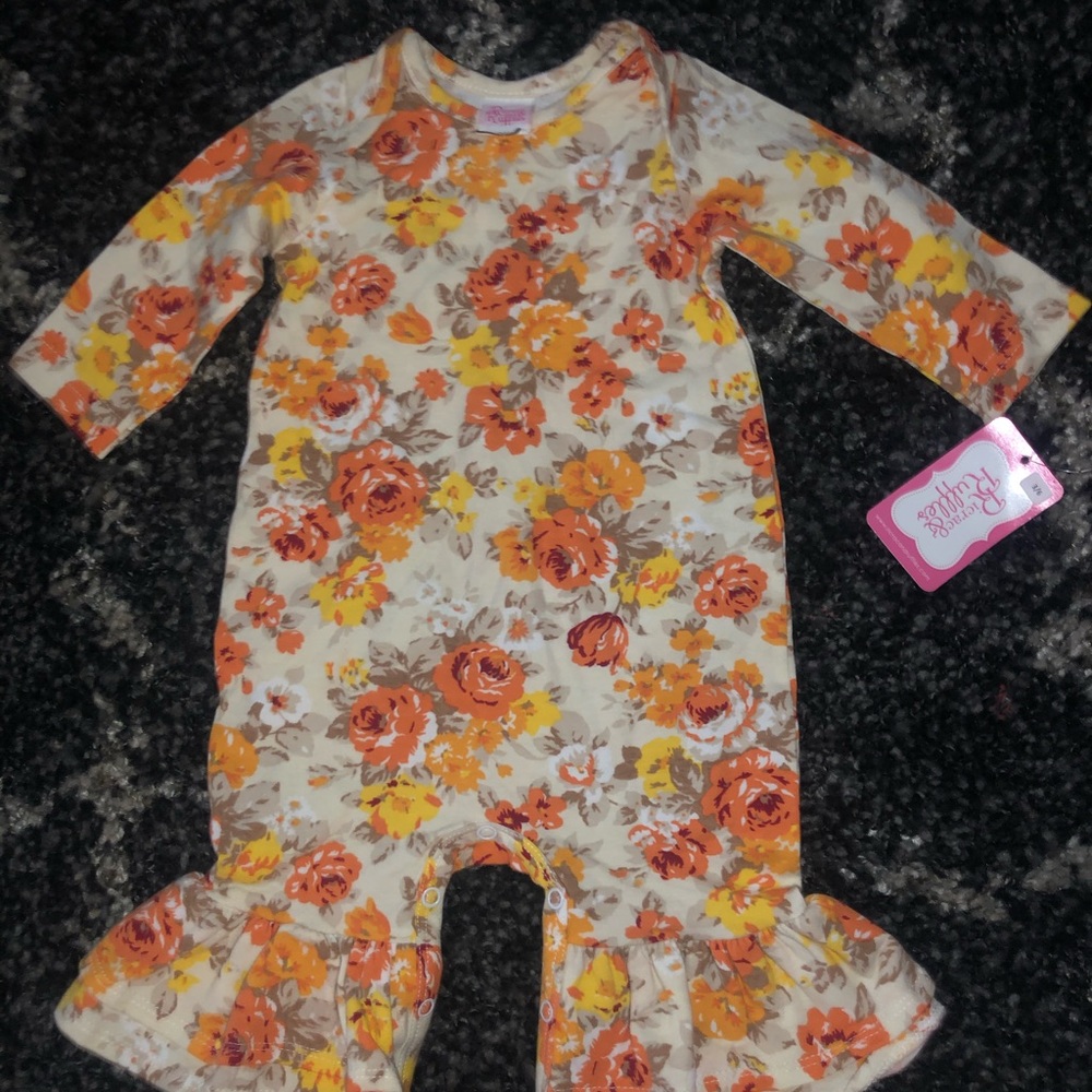 Ric Rac and Ruffles Marigold Romper HARD TO FIND!